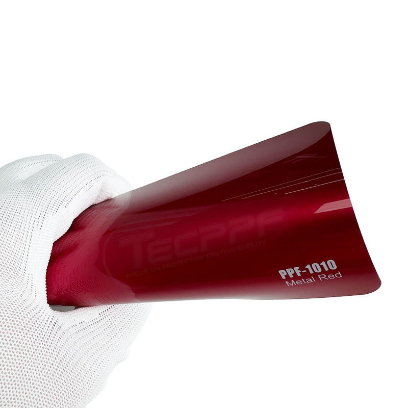 PPF-1010 금속 적색 자동차 Ppf 코팅 8 밀리 컬러 변경 페인트 보호 필름