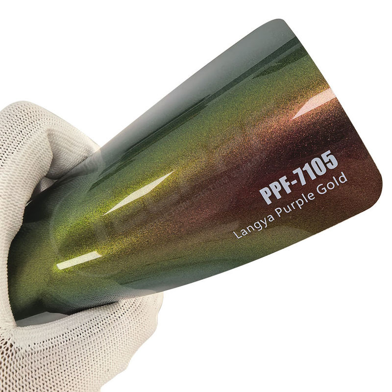 PPF-7105 랭야 보라색 금색 차 스크래치 보호 페인트 필름