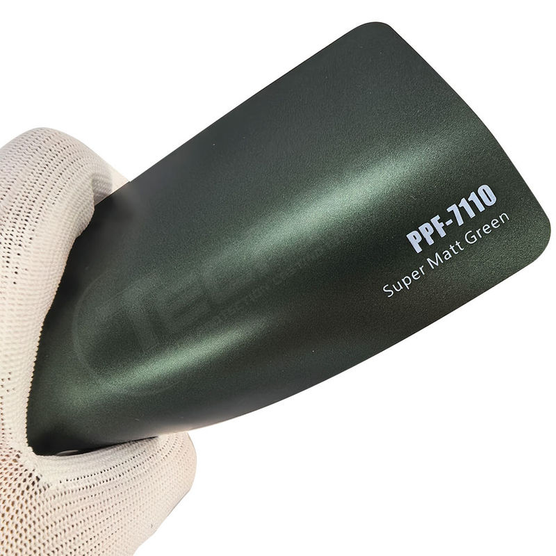 PPF-7110 자동차 스크래치용 슈퍼 매트 녹색 색상 페인트 보호 필름