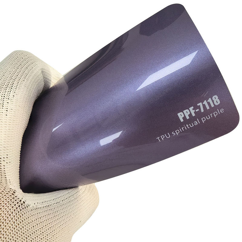PPF-7118 자동차 스크래치에 대한 영적 보라색 색상 페인트 보호 필름