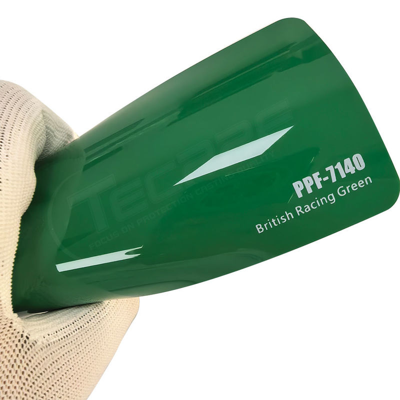 PPF-7140 브리티시 레이싱 차 스크래치에 대한 녹색 색상 페인트 보호 필름